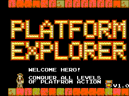 Platform Explorer (Homebrew) — Title screen